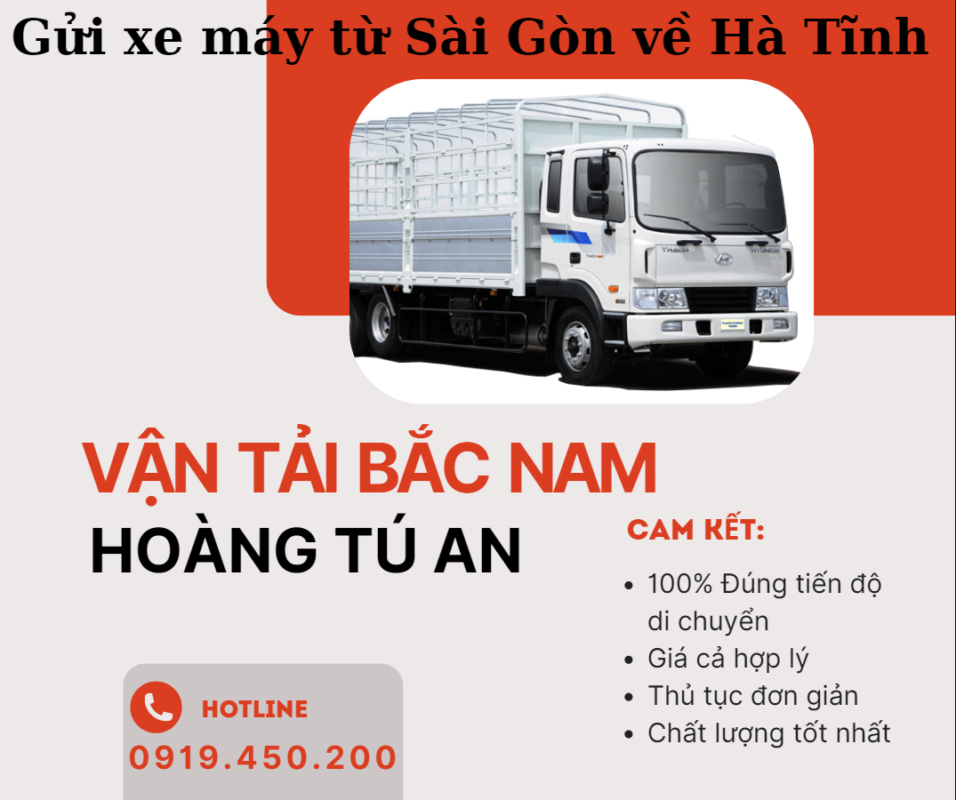 Gửi xe máy từ Sài Gòn về Hà Tĩnh