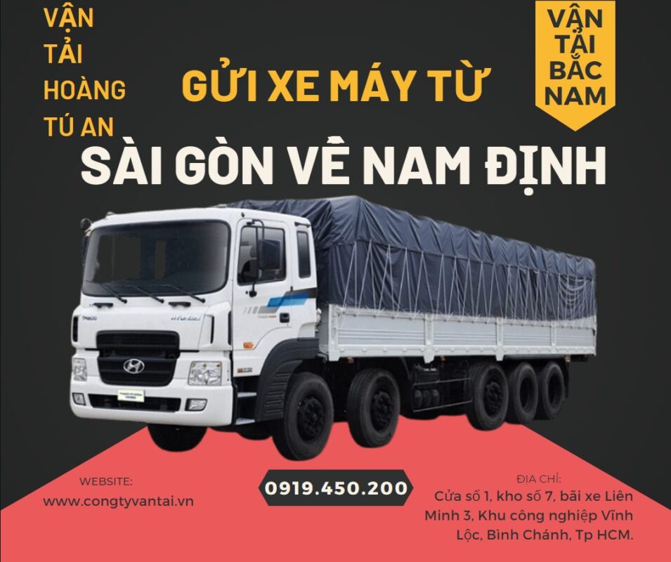 Gửi xe máy từ Sài Gòn về Nam Định