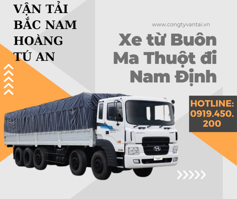 Xe gửi hàng từ Buôn Ma Thuột đi Nam Định