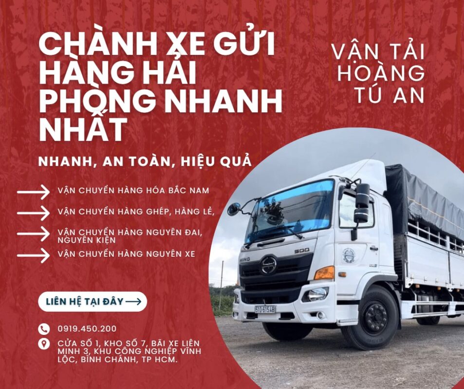 Chành Xe Gửi Hàng Hải Phòng Nhanh Nhất