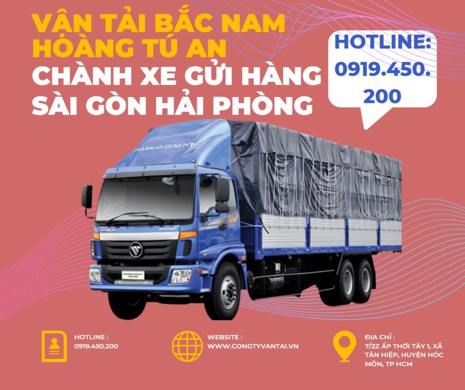 Chành xe gửi hàng Sài Gòn đi Hải Phòng